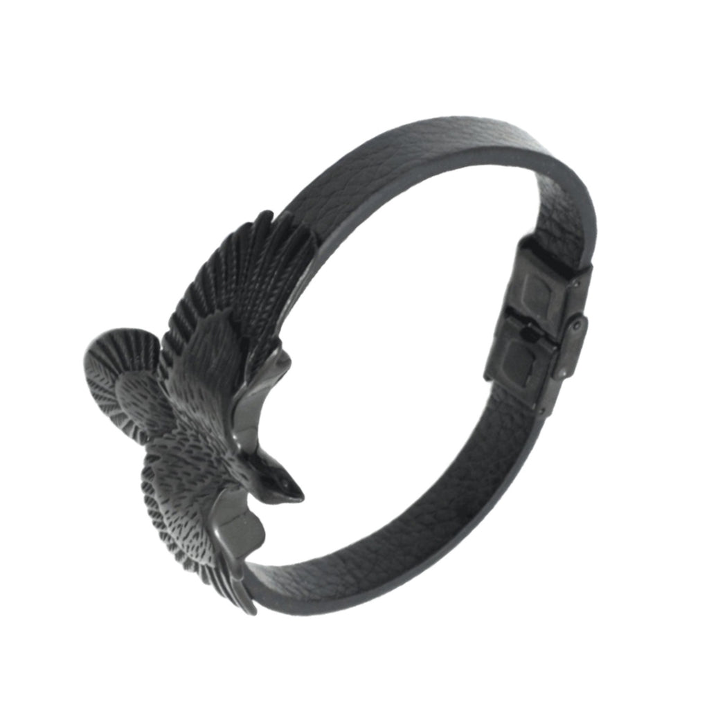Einfach Lederkordelarmband mit Edelstahl