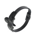 Einfach Lederkordelarmband mit Edelstahl