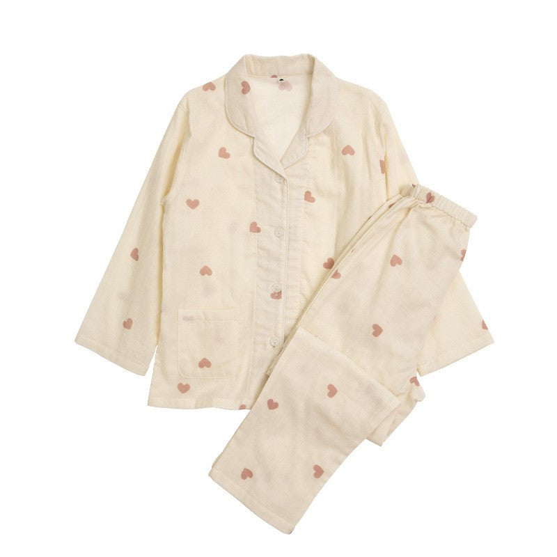 Niedliches Pyjama-Set aus Baumwollgaze für Kinder