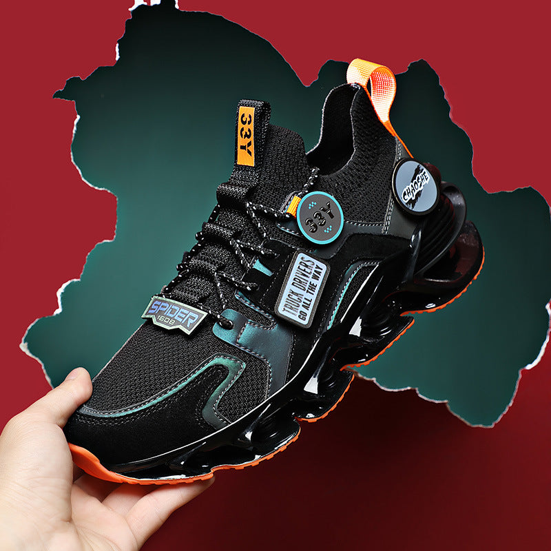 Atmungsaktive Sportschuhe mit Hohlklingen-Dämpfung