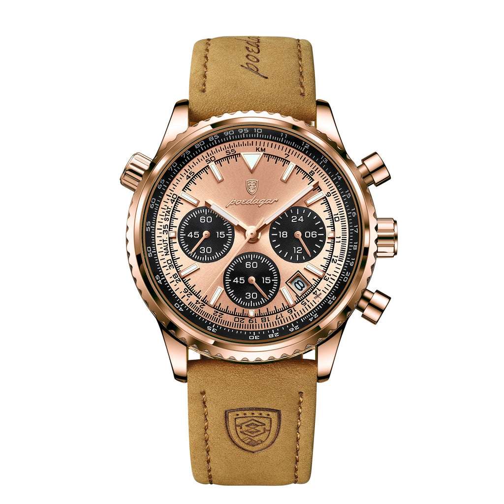 Multifunktionale Herrenuhr mit Nachtlicht