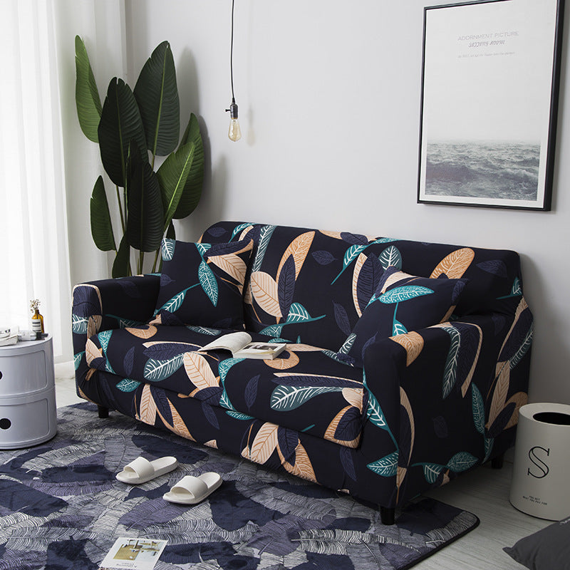 Elastischer Sofabezug mit Pflanzenmuster – Bild 5 | LuxeStyle