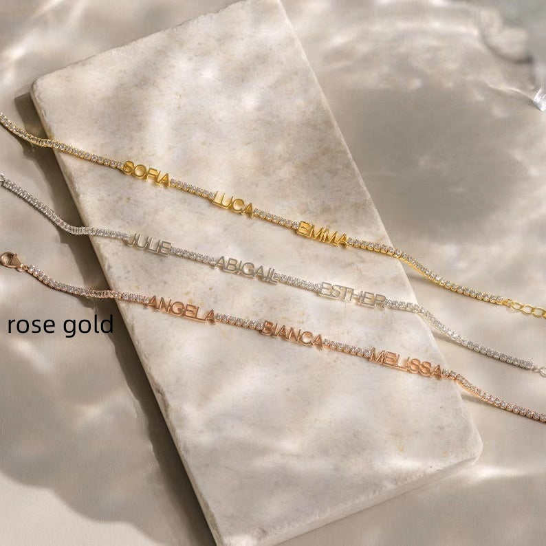 DIY Diamantenkette Mehrnamensarmband – Bild 4 | LuxeStyle