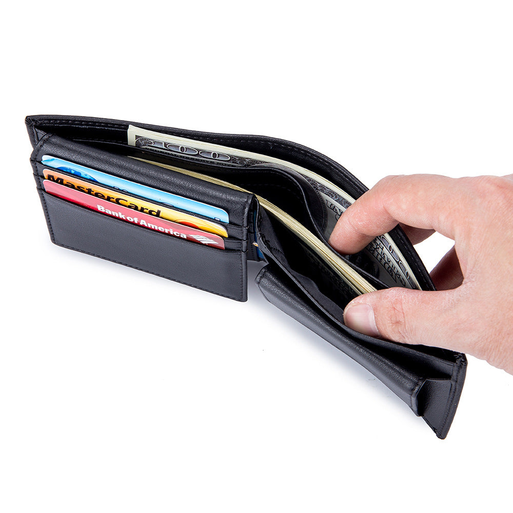 Männliche Brieftasche aus weichem Rindsleder
