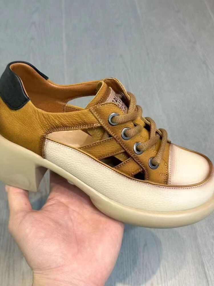 Damen Plateau-Sandalen mit Chunky-Absatz – Bild 15 | LuxeStyle