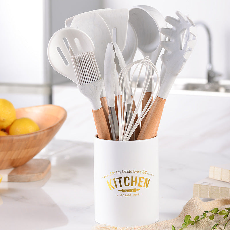 Marmoriertes Silikon Küchenhelfer-Set | LuxeStyle