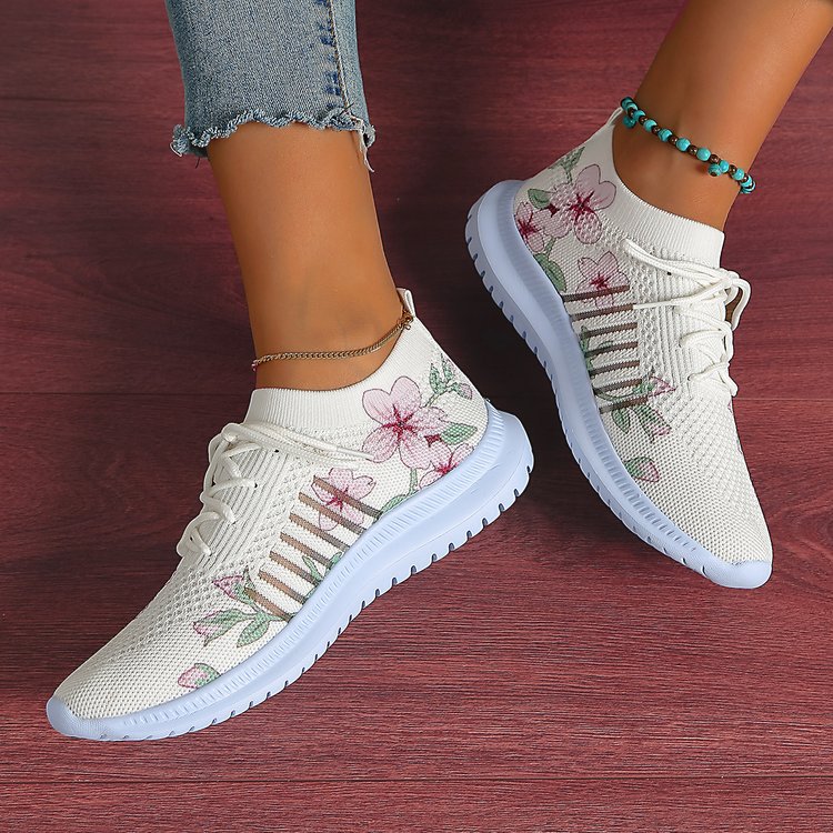 Damen Freizeit Mesh Flyknit Laufschuh
