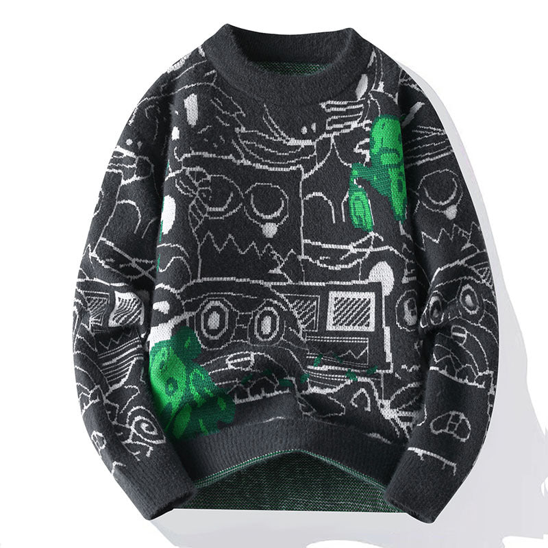 Herren Strickpullover mit Rundhalsausschnitt | LuxeStyle