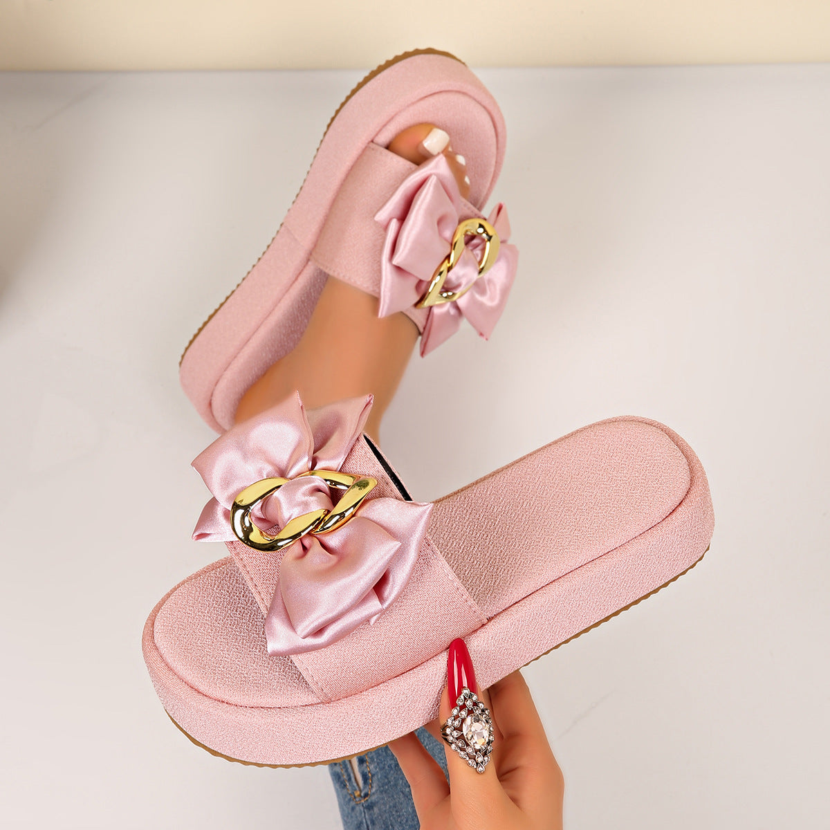 Damen Outdoor Sandalen mit Schleife
