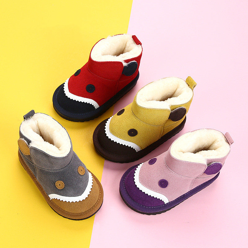 Kinder Winter-Schneestiefel mit Klettverschluss – Bild 6 | LuxeStyle