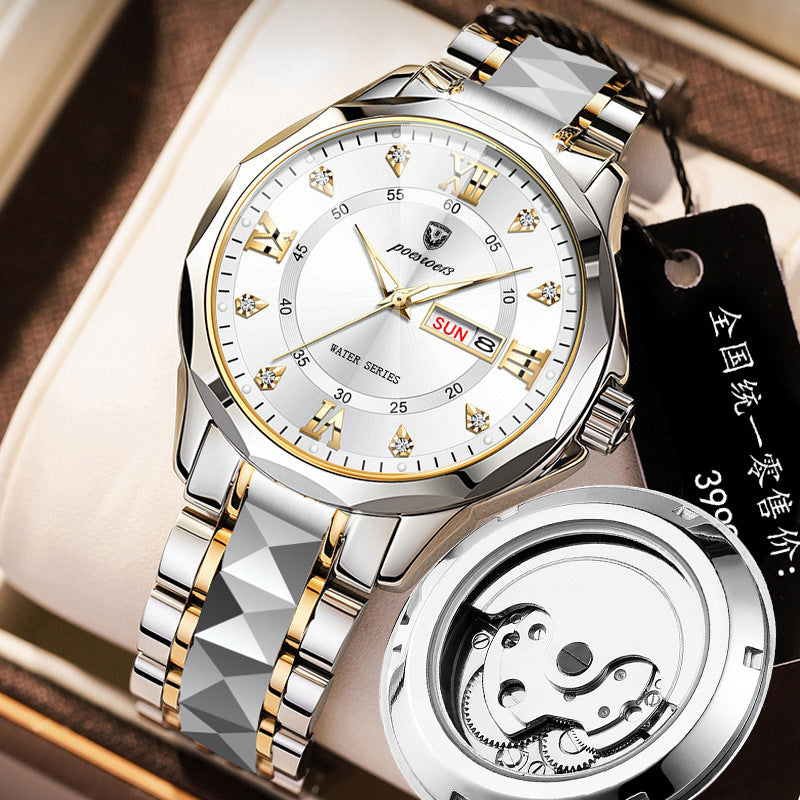 Mechanische Skelett-Uhr für Herren
