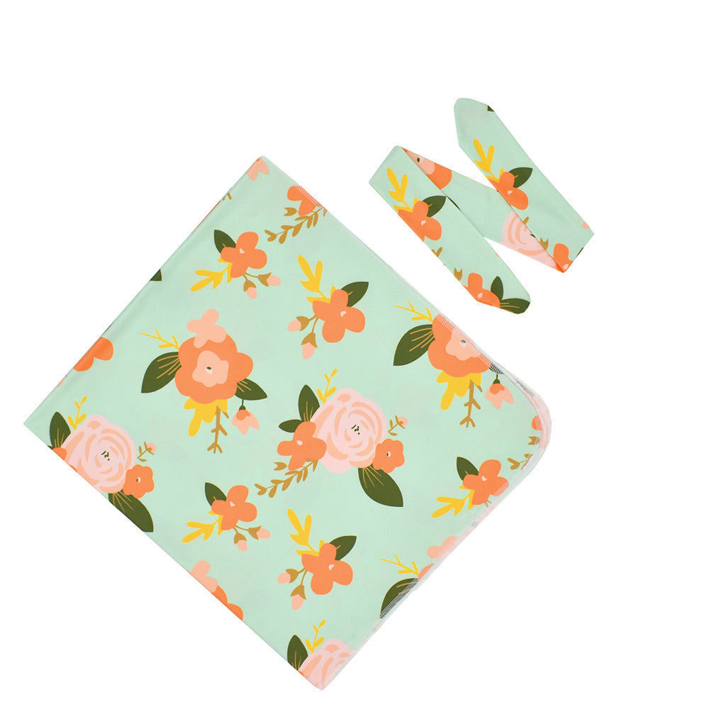 Baby Swaddle-Tuch mit Hasenohr-Stirnband – Bild 7 | LuxeStyle