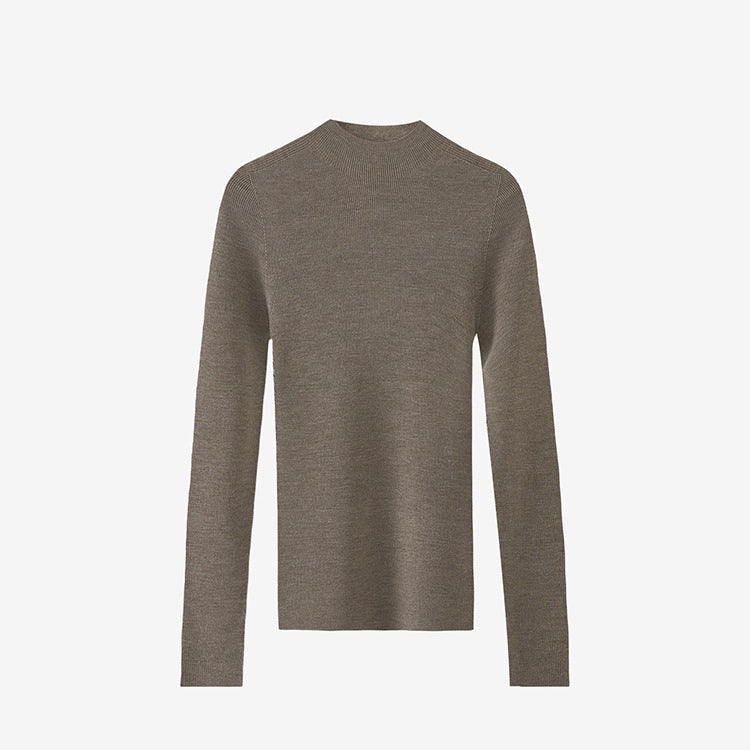 Premium Merino Wolle Rundhalspullover
