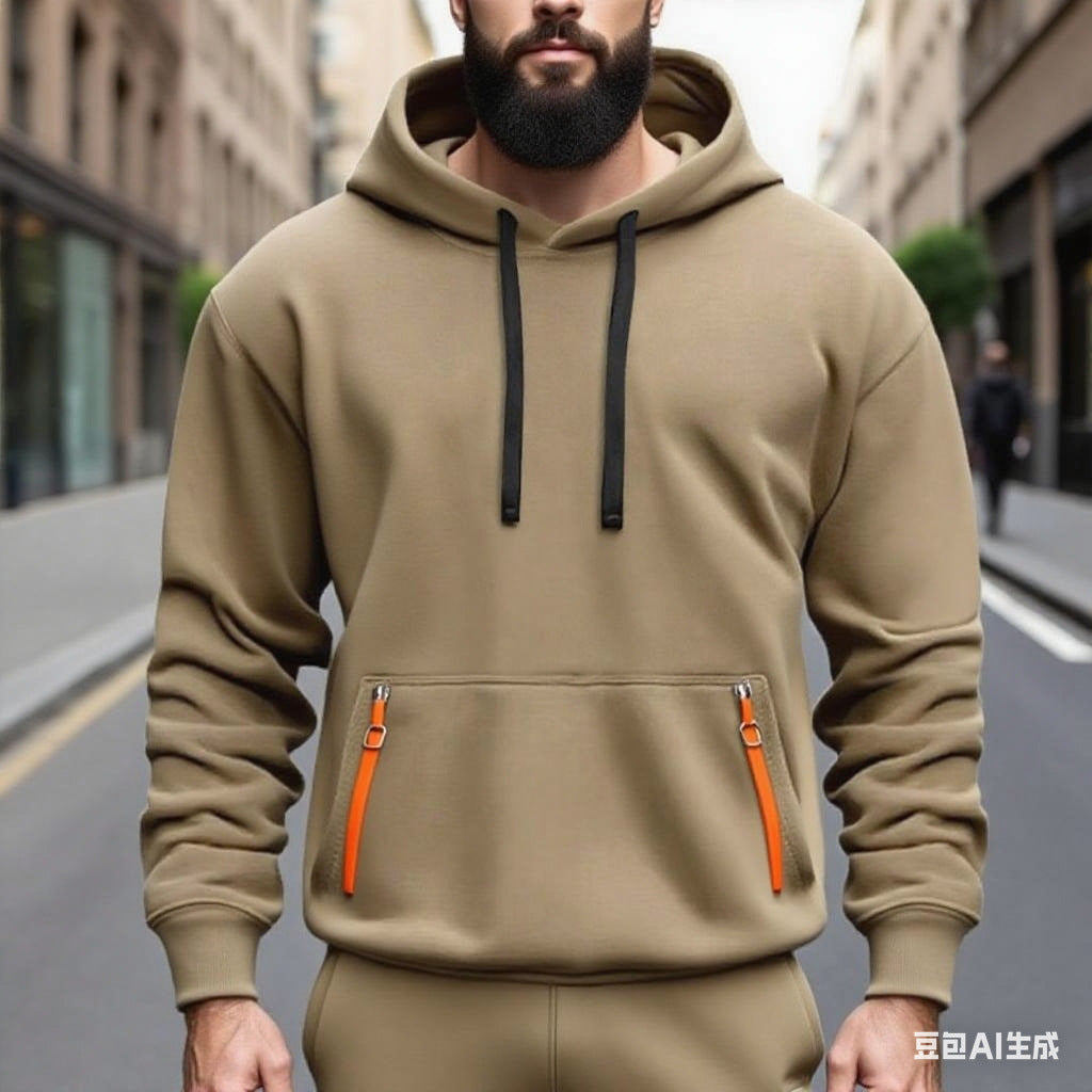 Herren Fleece-Hoodie für Herbst/Winter