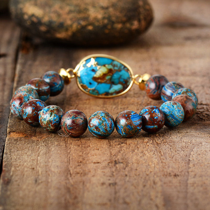 Elastisches Armband mit Naturstein-Perlen – Bild 5 | LuxeStyle