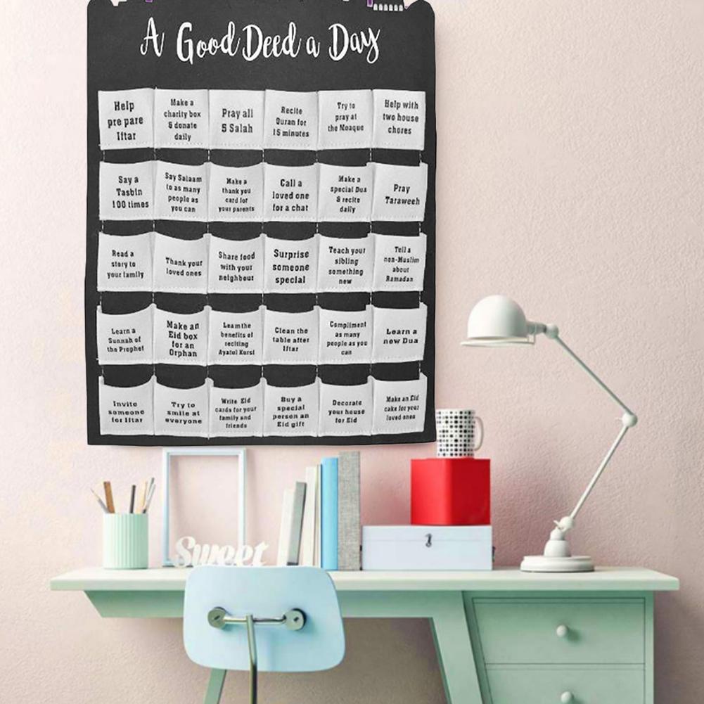 Eid Mubarak Countdown-Kalender aus Filz