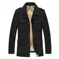 Herren Shearling-Fleece Jacke aus Kunstfell