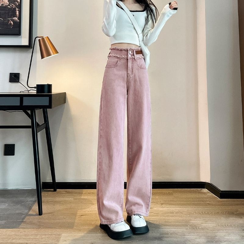High-Waist Straight-Leg Hose
