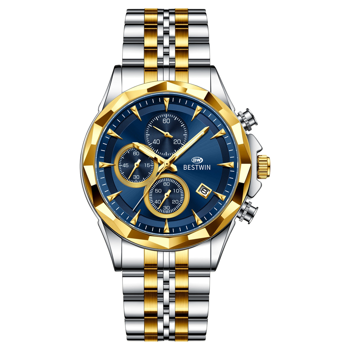 Personalisierte leuchtende Sechs-Hand-Uhr für Herren – Bild 10 | LuxeStyle