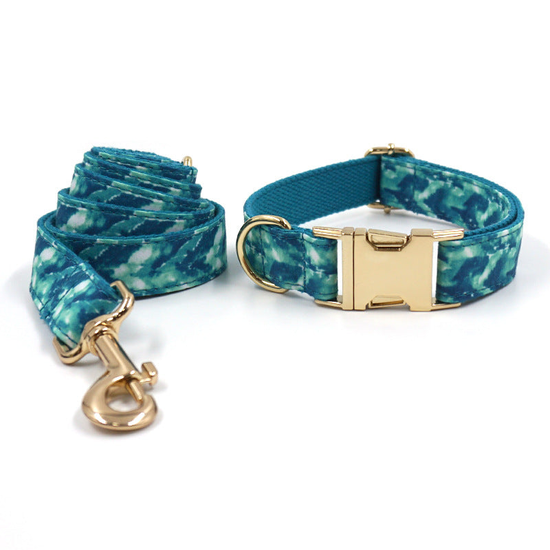 Halsband- und Leinen-Set «Agate Green» – Bild 4 | LuxeStyle