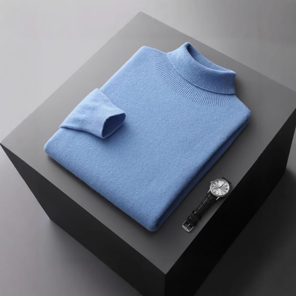 Cashmere-Pullover mit Rollkragen