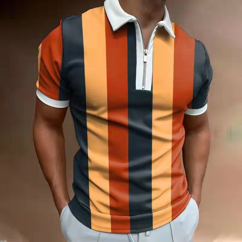 Polo-Shirt gestreift mit Reverskragen