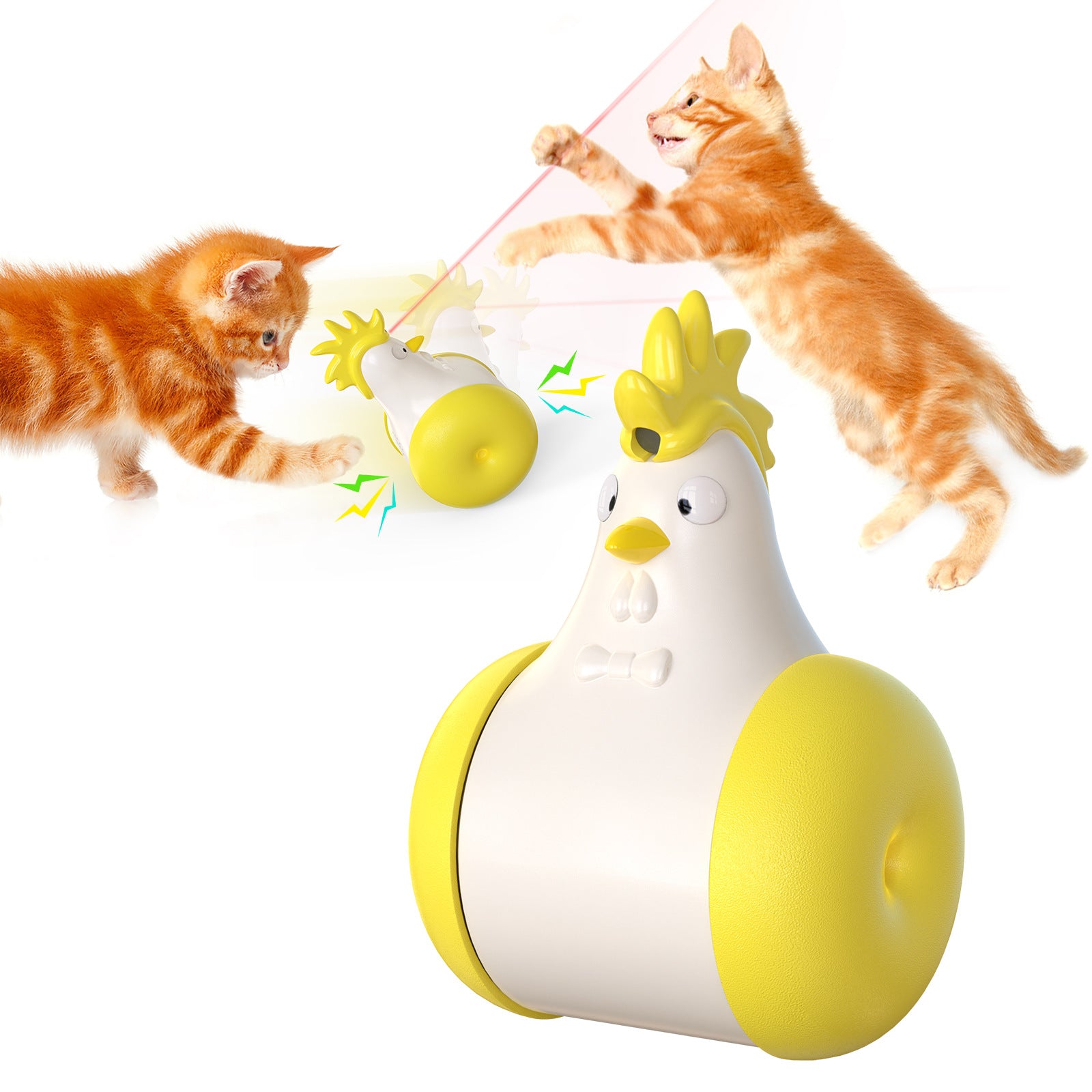 Laser-Tumbler Katzenspielzeug mit Sound