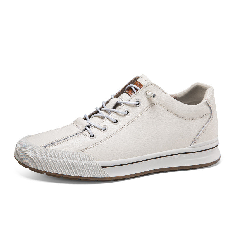 Weisse Herrenschuhe, atmungsaktiv, flacher Absatz – Bild 10 | LuxeStyle