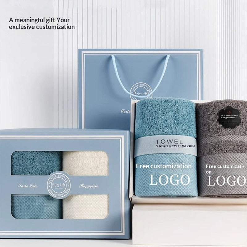 Badetuch-Set mit Logodruck