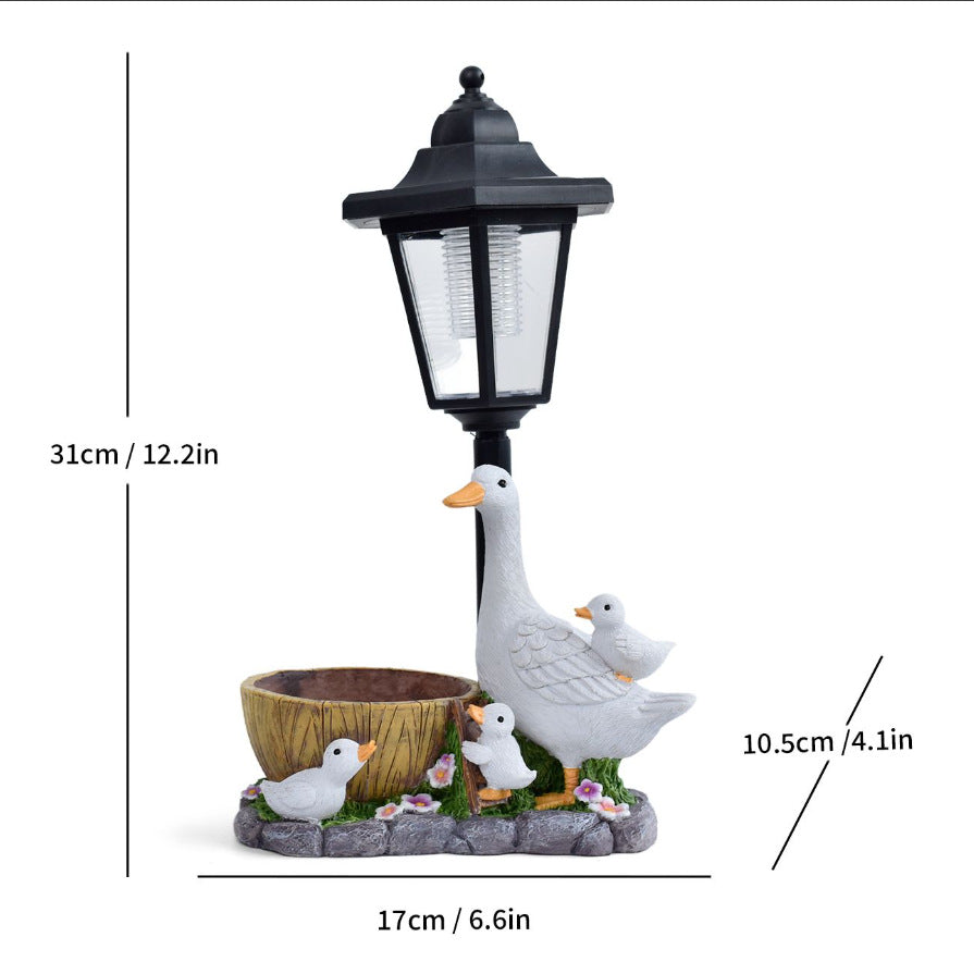 Solar-Gartenlampe Ente | LuxeStyle