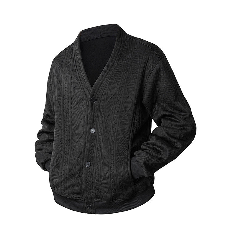 Diamantmuster-Cardigan
