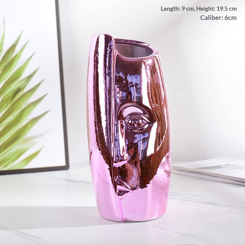 Keramikvase für Trockenblumen