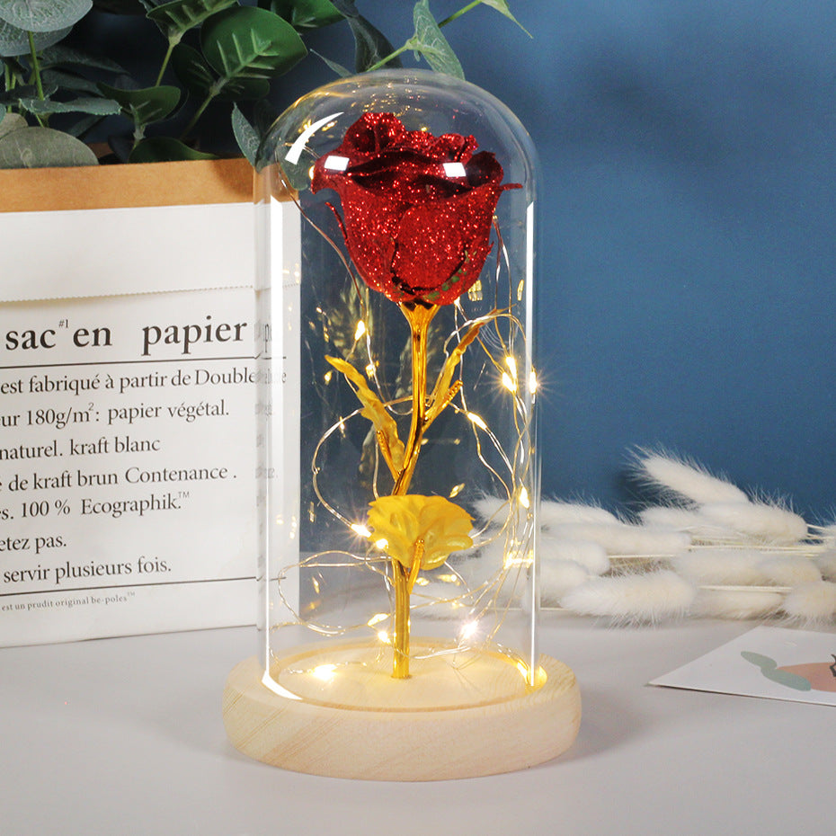 Ewige Rose mit LED-Licht