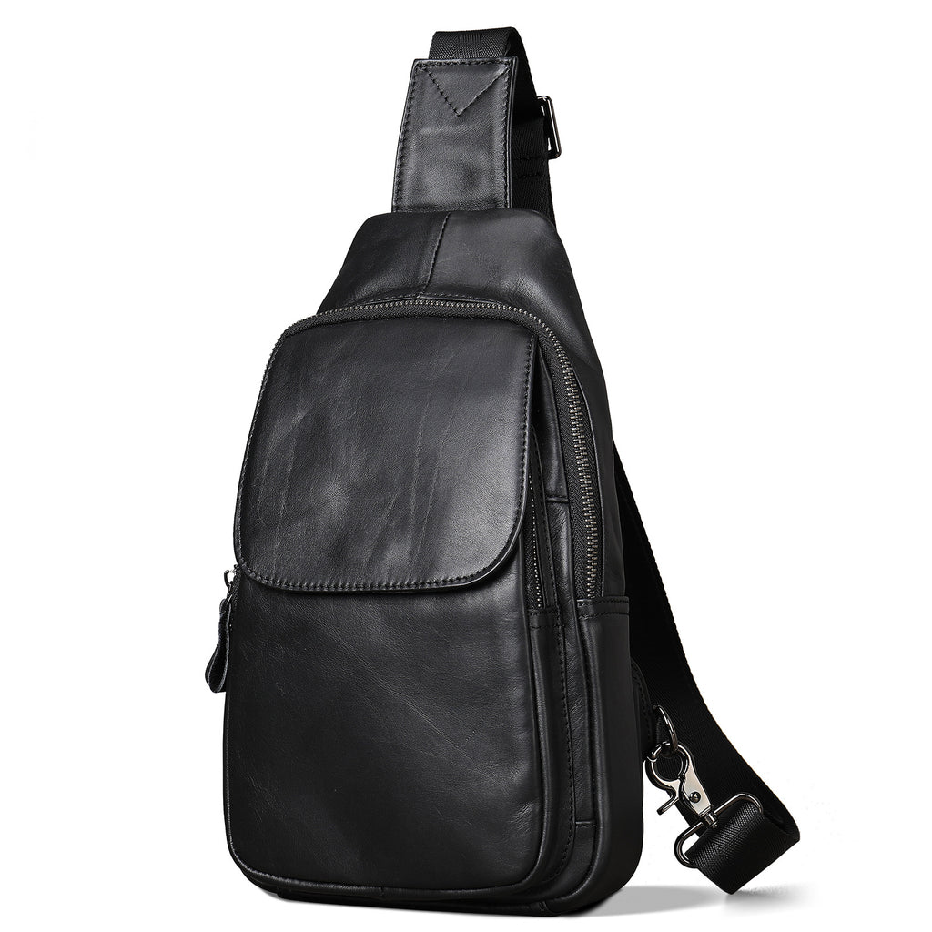 Brusttasche aus Vollnarbenleder für Herren