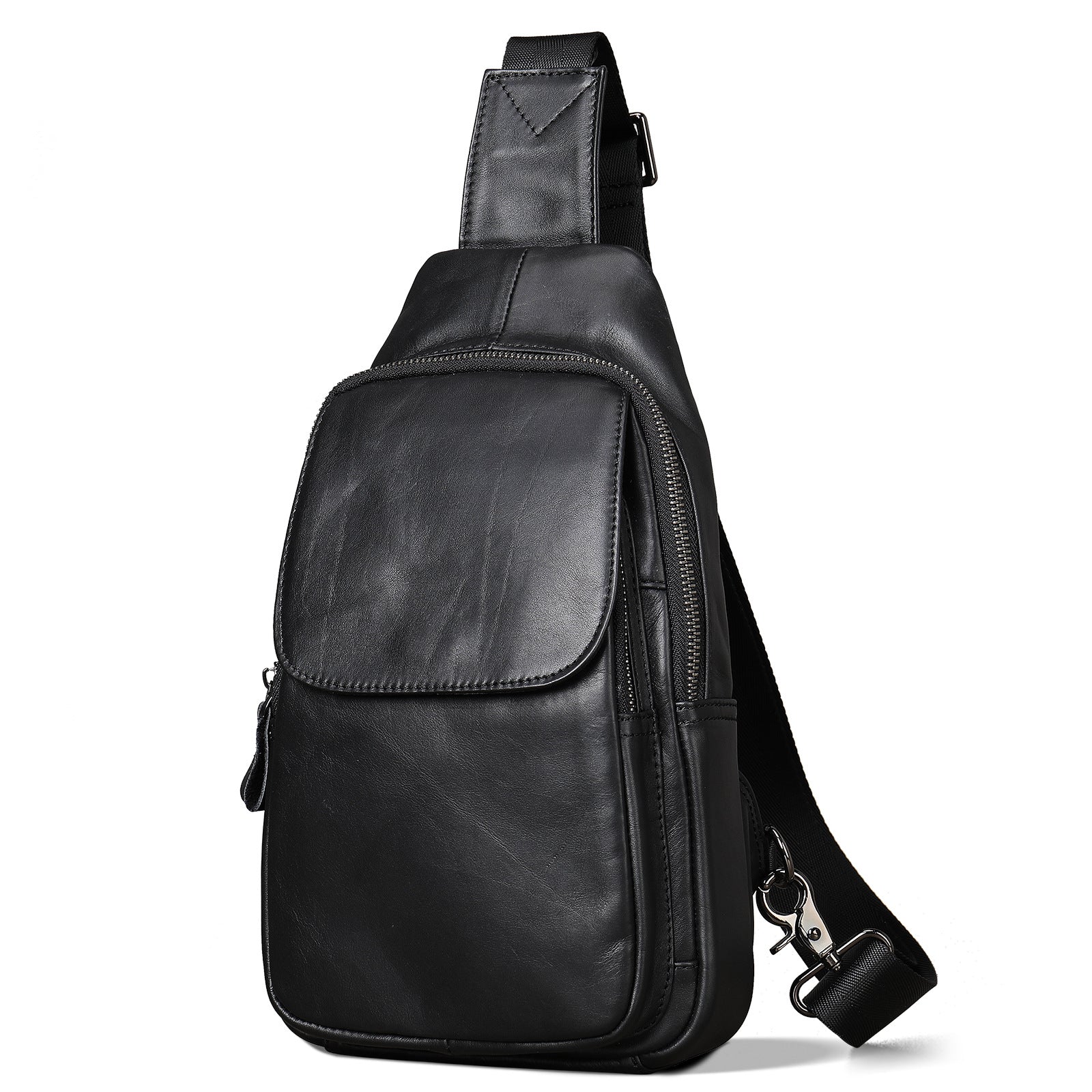 Brusttasche aus Vollnarbenleder für Herren