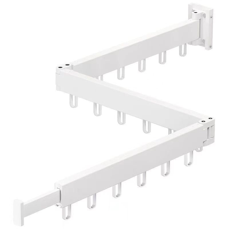Wandhängender Alu-Kleiderständer