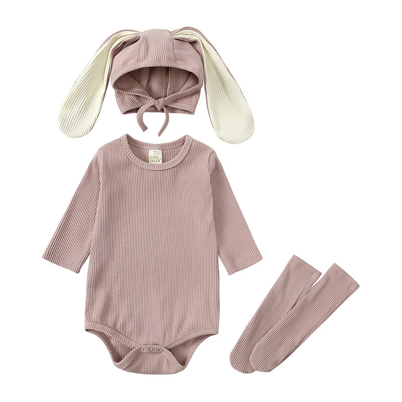 Baby-Strampler mit Hasenohren – Dreiteiler – Bild 4 | LuxeStyle