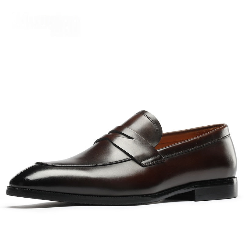 Lässige Leder Slipper für Herren
