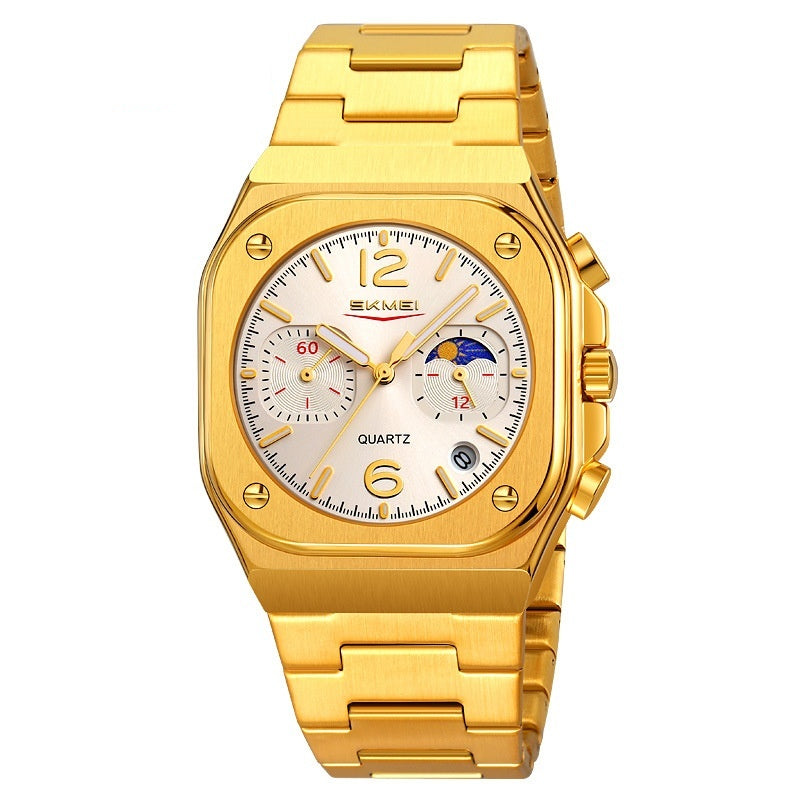 Herren Quartz-Uhr mit Multifunktion & wasserdicht