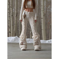 Leggings mit 3D-Prägemuster