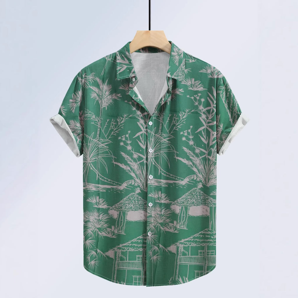 Herren Freizeit-Top mit Blumenmuster