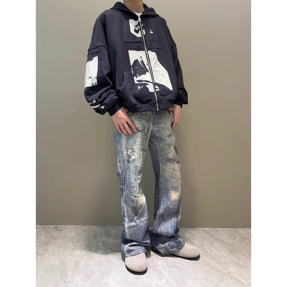 Bootcut Jeans mit Digitaldruck für Herren – Bild 6 | LuxeStyle