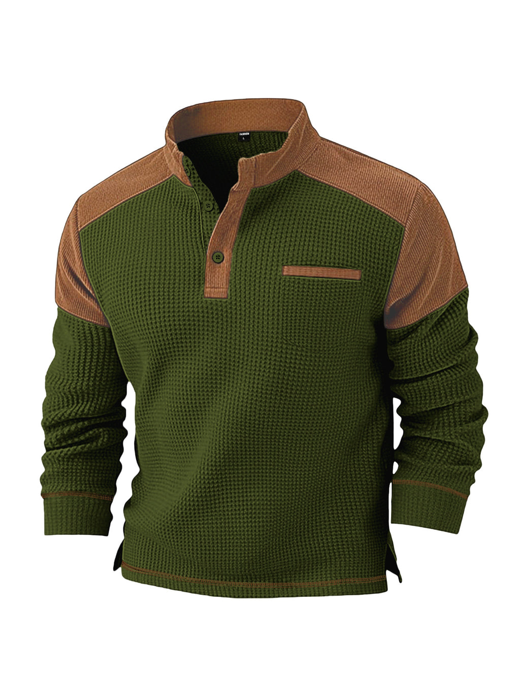 Herren Cord-Pullover mit Stehkragen | LuxeStyle