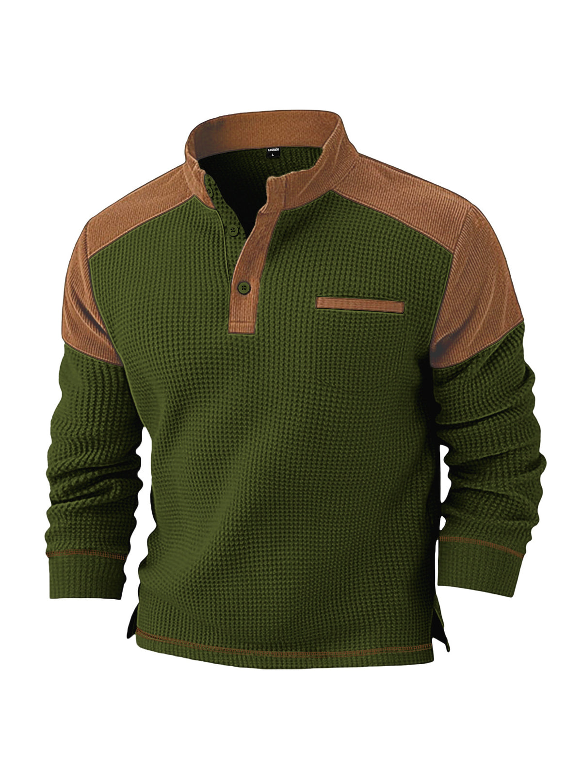Herren Cord-Pullover mit Stehkragen | LuxeStyle