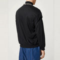 Herren Langarmshirt mit Stehkragen und Ueberzupfschulter