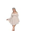Elegantes Off-Shoulder Chiffon-Kleid mit Schnürung – Bild 1 | LuxeStyle