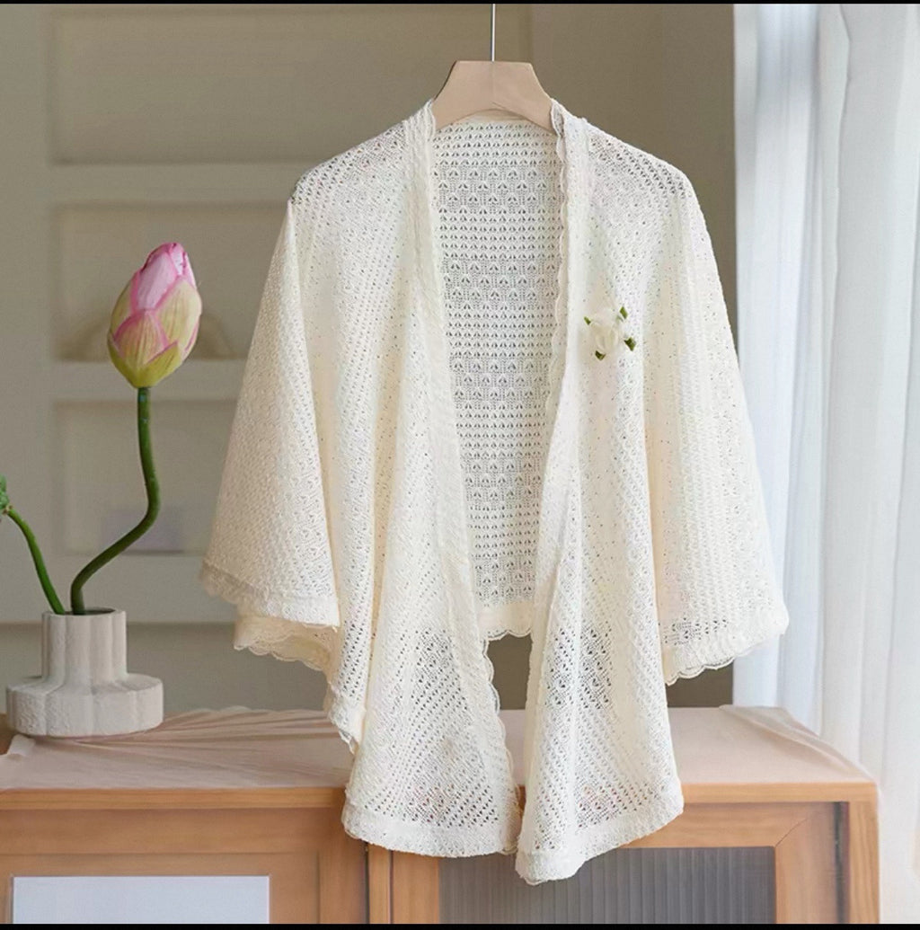 Cape-Jacke im Retro-Ethno-Stil