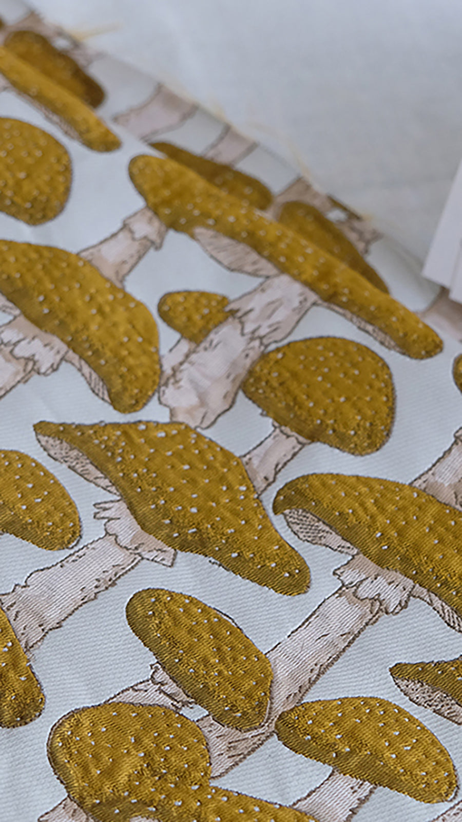 Pilz Jacquard Stoff für DIY Projekte | LuxeStyle