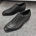 Business-Lederschuhe im Drachenschuppen-Muster