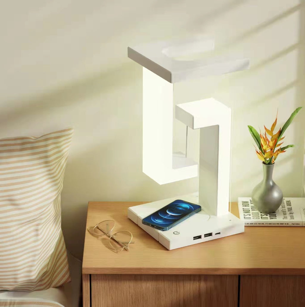Kabellose Ladetischlampe mit Magnetfliegentechnik